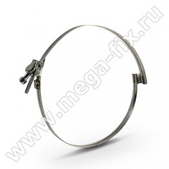 Хомут червячный с мостиком 110 130 мм Хомут червячный с мостиком 110 130 мм